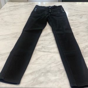 JBrand Black Shimmery Skinny Jeans. Size 25